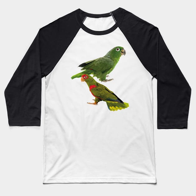 Parrots Baseball T-Shirt by obscurite